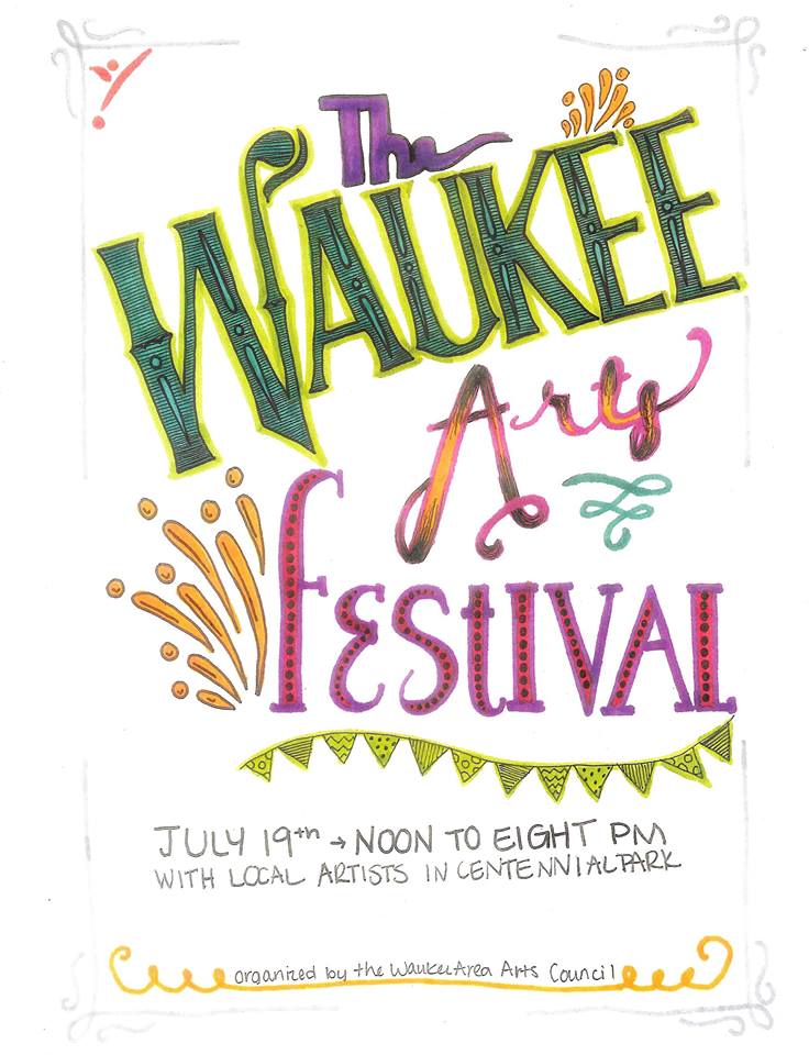 Waukee Arts Festival Community day for Celebrating Art, Music, Food