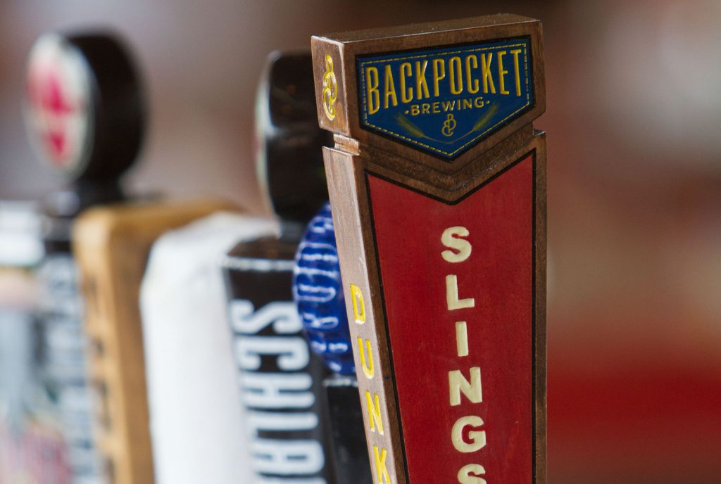 The Backpocket Brewing Company has a selection of beers they create on tap Thursday, Sept. 6, 2012 in Coralville.  (Brian Ray/The Gazette-KCRG)